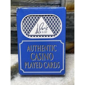 Vintage 1990s LAS VEGAS Paris Hotel Casino Authentic Casino Playing Deck Cards